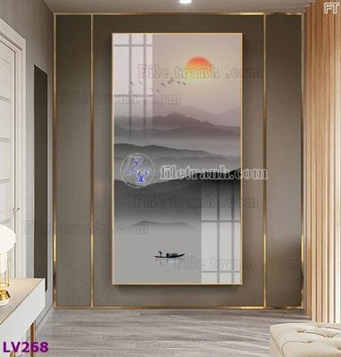 File gốc Tranh trang trí lối vào 1 tấm LV268 (phong cách) tối giản