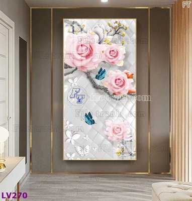 Hình ảnh file gốc Tranh trang trí lối vào 1 tấm LV270 cho in UV