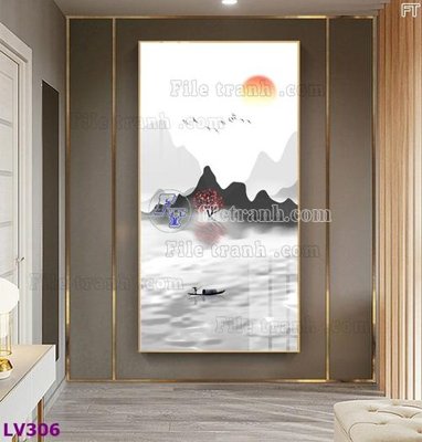 File gốc in ấn Tranh trang trí lối vào 1 tấm LV306 chất lượng vượt trội