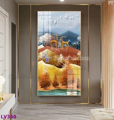 Download file tranh Tranh trang trí lối vào 1 tấm LV350 (file gốc PSD)