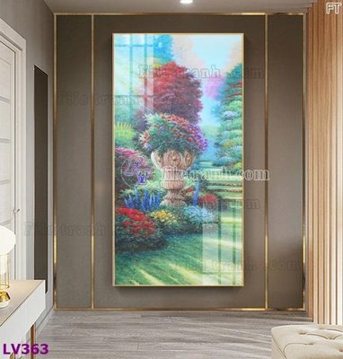 File tranh Tranh trang trí lối vào 1 tấm LV363 (ảnh gốc) in trần xuyên sáng