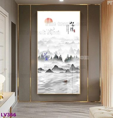 File gốc Tranh trang trí lối vào 1 tấm LV366 (dành cho trang trí nội thất)