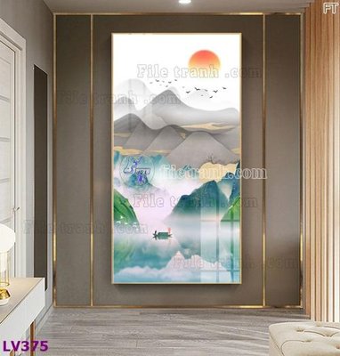 File gốc Tranh trang trí lối vào 1 tấm LV375 (vector) cho in ấn