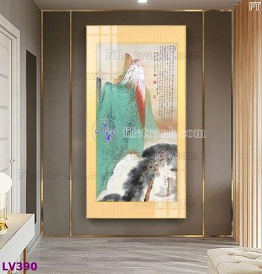 Hình ảnh file gốc in trần nhà Tranh trang trí lối vào 1 tấm LV390