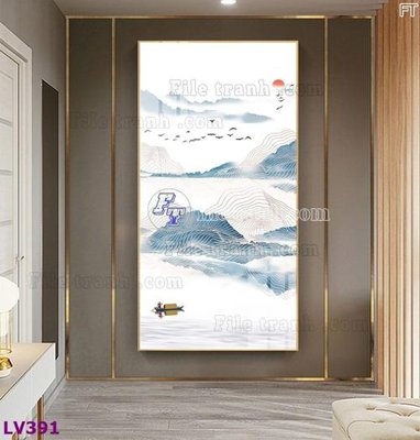 Download file Tranh trang trí lối vào 1 tấm LV391 (gốc) cho xưởng in