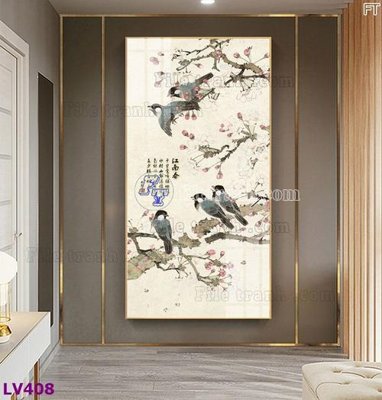 File in trần Tranh trang trí lối vào 1 tấm LV408 (file gốc) hoa văn 3D