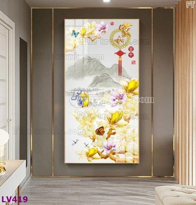 File tranh gốc Tranh trang trí lối vào 1 tấm LV419 (bản quyền) độc đáo