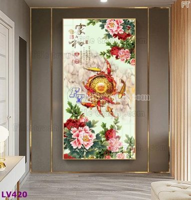 Ảnh mô tả file gốc in mica Tranh trang trí lối vào 1 tấm LV420