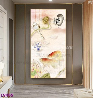 Ảnh mô tả file gốc in mica Tranh trang trí lối vào 1 tấm LV455
