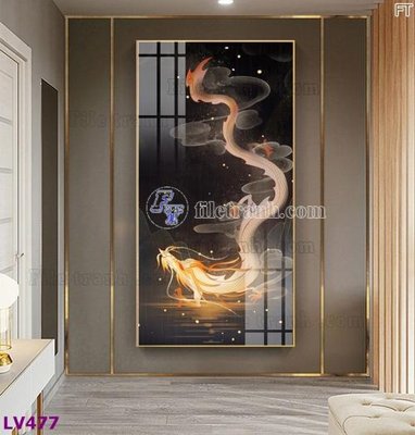 File tranh Tranh trang trí lối vào 1 tấm LV477 (gốc) chủ đề động vật