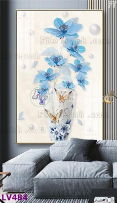 Download file gốc Tranh trang trí lối vào 1 tấm LV484 (in lụa) cao cấp