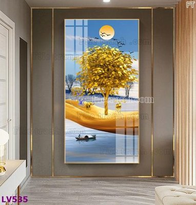 File PSD Tranh trang trí lối vào 1 tấm LV535 (gốc) cho designer