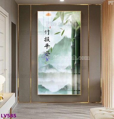 Hình ảnh file gốc Tranh trang trí lối vào 1 tấm LV585 cho in UV