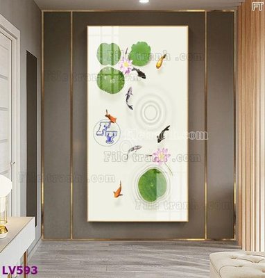 File gốc Tranh trang trí lối vào 1 tấm LV593 (PSD/TIFF) độ phân giải cao