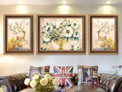 File in trần Tranh bộ psd kiểu mỹ M12 (file gốc) xuyên sáng