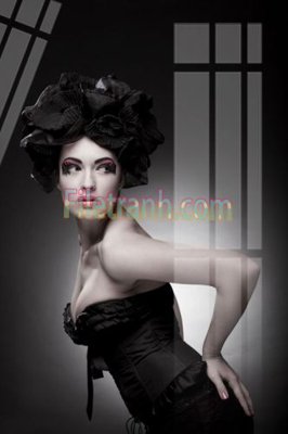 File gốc Tranh trang trí Spa làm đẹp MP255 (in lụa) tranh phong thủy