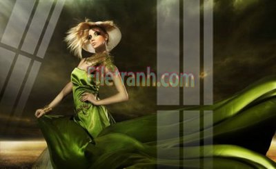 File in trần Tranh trang trí Spa làm đẹp MP301 (bản gốc) mây trời