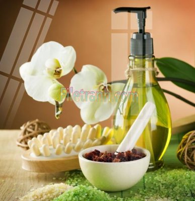 File ảnh Tranh trang trí Spa làm đẹp MP342 (gốc) dùng in Pano