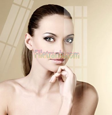 File tranh Tranh trang trí Spa làm đẹp MP384 (gốc) chủ đề con người