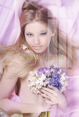 File in trần Tranh trang trí Spa làm đẹp MP396 (bản gốc) hoa văn