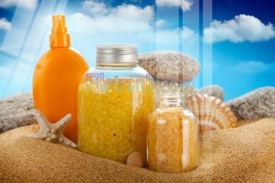 File in trần Tranh trang trí Spa làm đẹp MP472 (bản gốc) phong cảnh