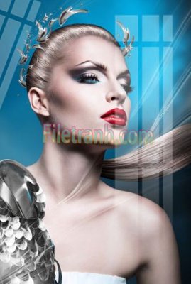 Tải file Tranh trang trí Spa làm đẹp MP504 (gốc) chủ đề hoa sen