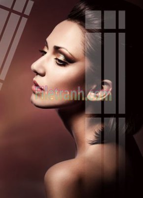 File in lụa Tranh trang trí Spa làm đẹp MP531 (hoa văn) Tranh trang trí Spa làm đẹp MP531