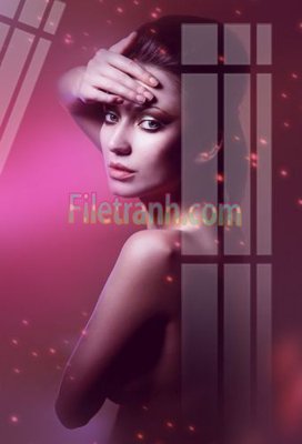 File gốc Tranh trang trí Spa làm đẹp MP533 (in lụa) tranh mã đáo