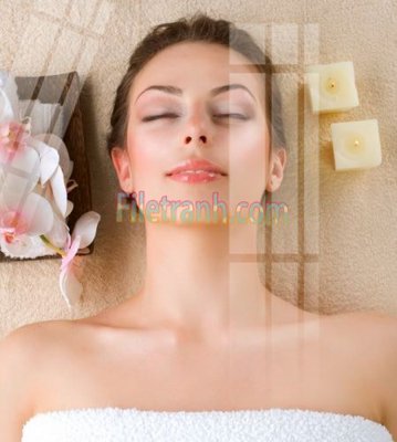 File gốc Tranh trang trí Spa làm đẹp MP596 (in 3D) cho trang trí