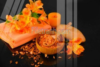 File tranh gốc in trần nhà Tranh trang trí Spa làm đẹp MP690 3D
