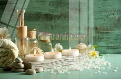 File tranh Tranh trang trí Spa làm đẹp MP705 (gốc) chủ đề thành phố