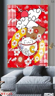 Tải file File tranh con mèo thần tài MT125 (gốc) làm file tranh quảng cáo