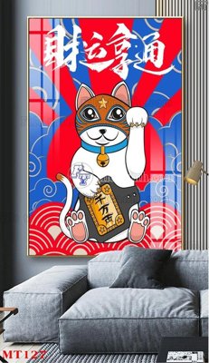 File in mica File tranh con mèo thần tài MT127 (bản gốc) siêu trong