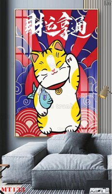 File PSD File tranh con mèo thần tài MT133 (nguyên bản) cho thiết kế