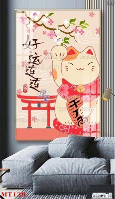 File gốc File tranh con mèo thần tài MT139 (thiết kế) cho in ấn