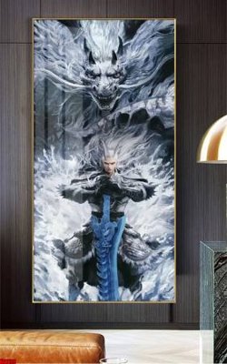 Hình ảnh file gốc in trần nhà File in tranh natra ma đồng giáng thế NA1129