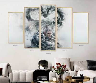 Download file File in tranh bộ 5 tấm natra ma đồng giáng thế NA1212 (gốc) in mica ốp bếp