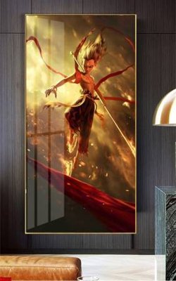 File gốc File in tranh natra ma đồng giáng thế NA362 (in lụa) tranh phong thủy