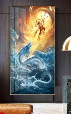 Ảnh gốc File in tranh natra ma đồng giáng thế NA647 (độ nét cao) in tráng gương