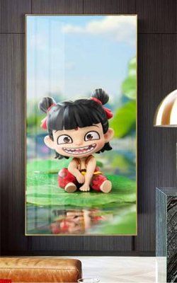 Download file gốc File in tranh natra ma đồng giáng thế NA684 (in lụa) hoa lá