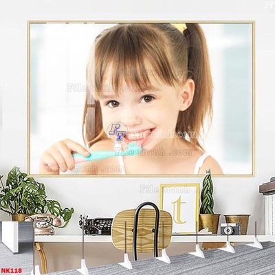 File tranh File gốc tranh in nha khoa NK118 (gốc) chủ đề trẻ em