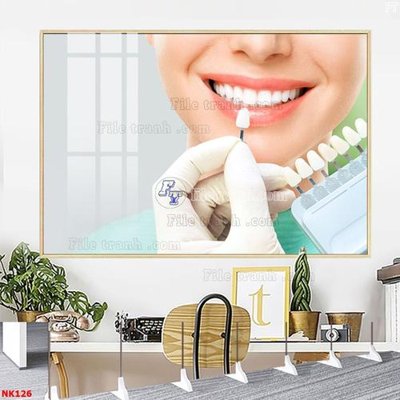 File gốc File gốc tranh in nha khoa NK126 (phong cách) tối giản