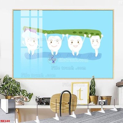 File tranh File gốc tranh in nha khoa NK144 (gốc) chủ đề trẻ em