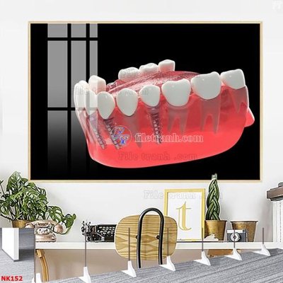 File tranh quảng cáo File gốc tranh in nha khoa NK152 (file gốc) chuyên nghiệp