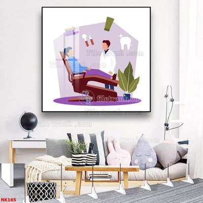 File tranh ảnh gốc File gốc tranh in nha khoa NK165 dùng cho in khổ lớn