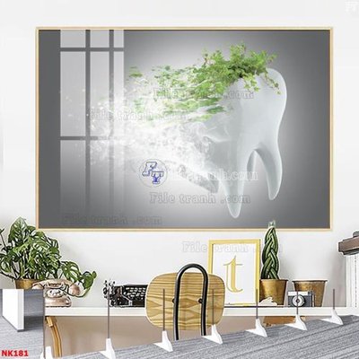 File tranh gốc File gốc tranh in nha khoa NK181 (bản quyền) file PSD