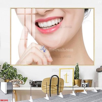 Tải file File gốc tranh in nha khoa NK191 (PSD) cho in tranh kính