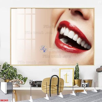 File tranh File gốc tranh in nha khoa NK263 (ảnh gốc) in trần nhà