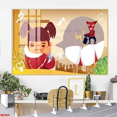 File in mica File gốc tranh in nha khoa NK304 (ảnh gốc) đẹp