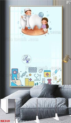Hình ảnh file gốc in lụa File gốc tranh in nha khoa NK319